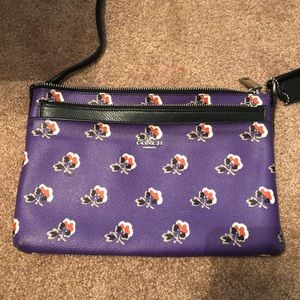 Purple floral cross body - Coach